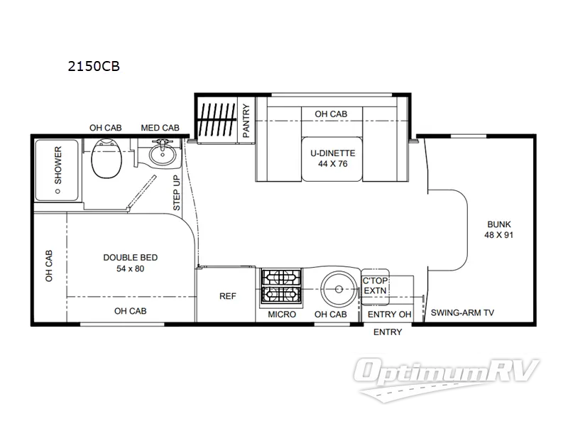 2023 Coachmen Prism LE 2150CB Floorplan Photo