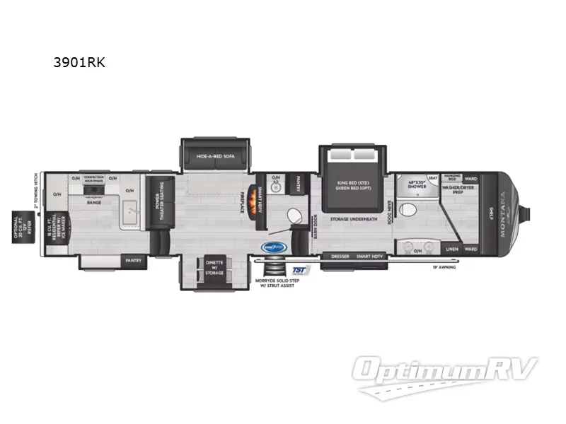 2024 Keystone Montana 3901RK RV Floorplan Photo