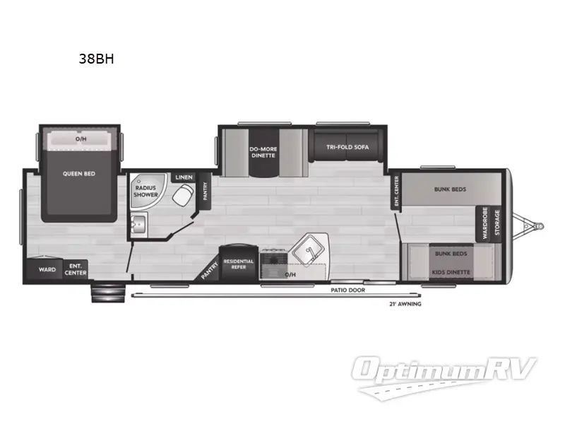 2023 Keystone Springdale 38BH Floorplan Photo