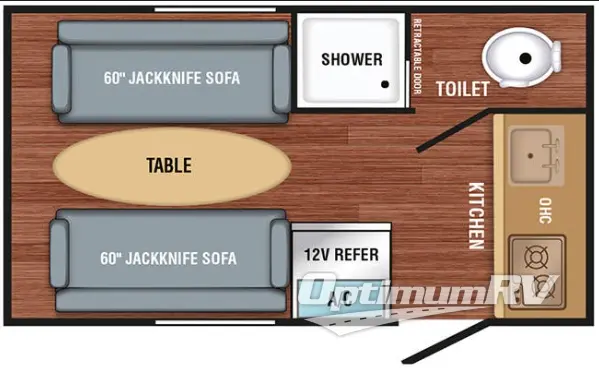 2023 Braxton Creek Bushwhacker 15DS RV Floorplan Photo