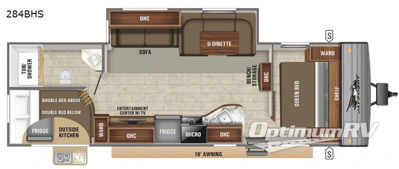 2020 Jayco Jay Flight SLX 8 284BHS Floorplan Photo