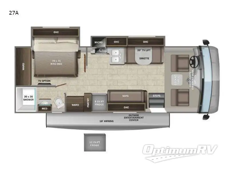 2022 Entegra Vision 27A Floorplan Photo