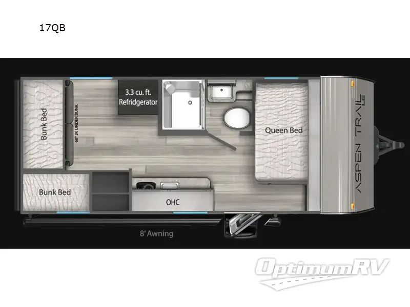 2026 Dutchmen Aspen Trail Mini 17QB Floorplan Photo