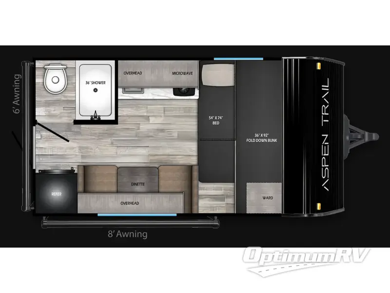 2026 Dutchmen Aspen Trail Mini 13FB Floorplan Photo