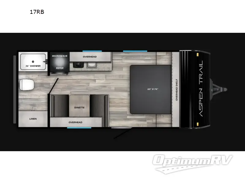 2026 Dutchmen Aspen Trail Mini 17RB RV Floorplan Photo