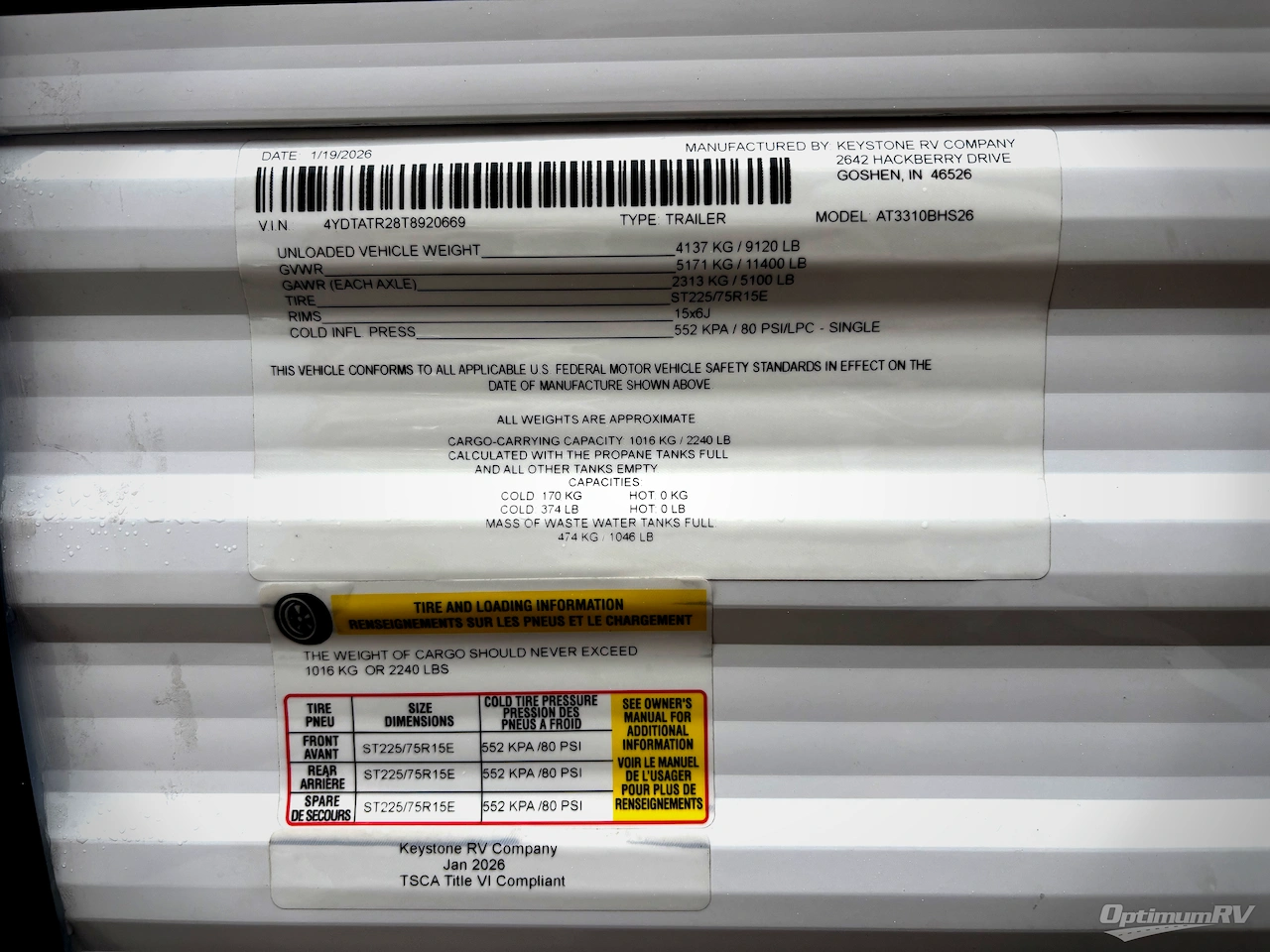 2026 Dutchmen Aspen Trail 3310BHS Photo 21