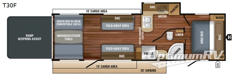 2019 Jayco Octane T30F RV Floorplan Photo
