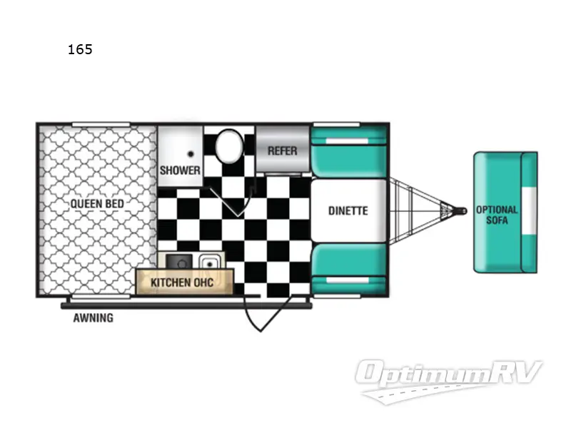 2023 Riverside Retro 165 Floorplan Photo