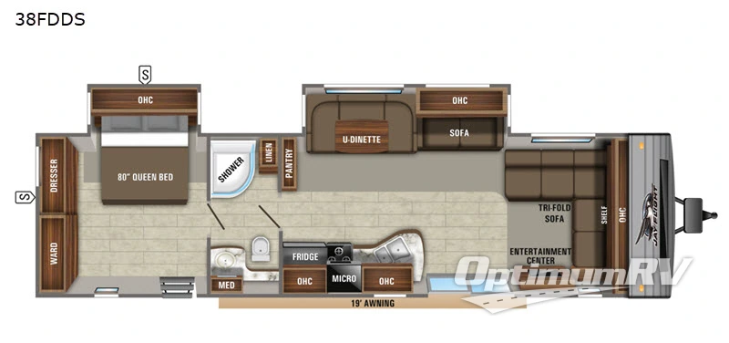 2020 Jayco Jay Flight 38FDDS Floorplan Photo