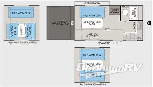 2011 Jayco Octane ZX Super Lite 161 RV Floorplan Photo