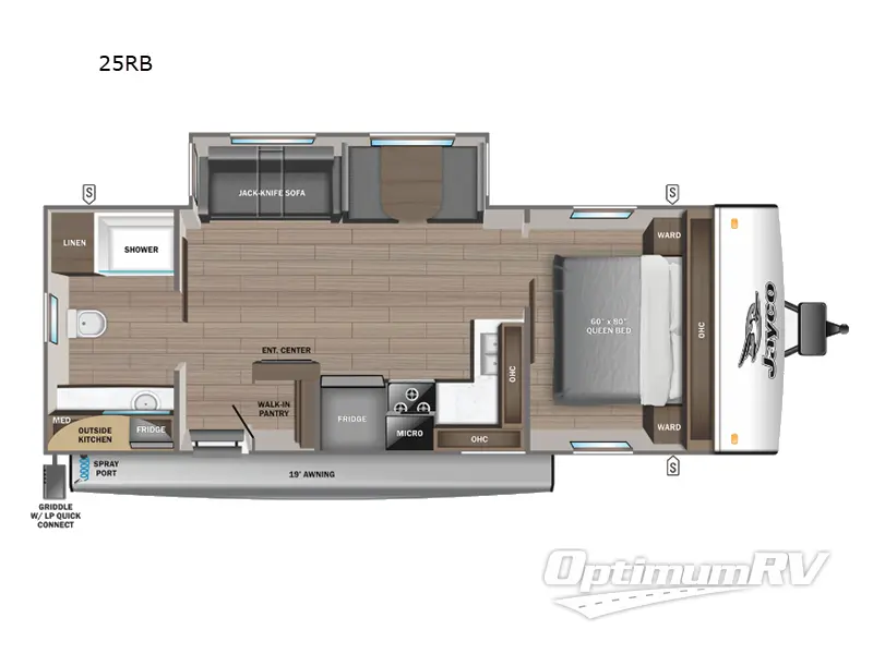 2024 Jayco Jay Feather 25RB Floorplan Photo