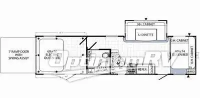 2014 Palomino Puma Unleashed 32-TFB RV Floorplan Photo