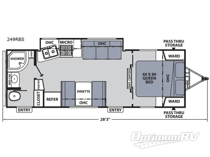 2019 Coachmen Apex Ultra-Lite 249RBS RV Floorplan Photo
