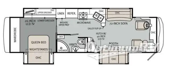 2013 Monaco Knight 36PFT Floorplan Photo