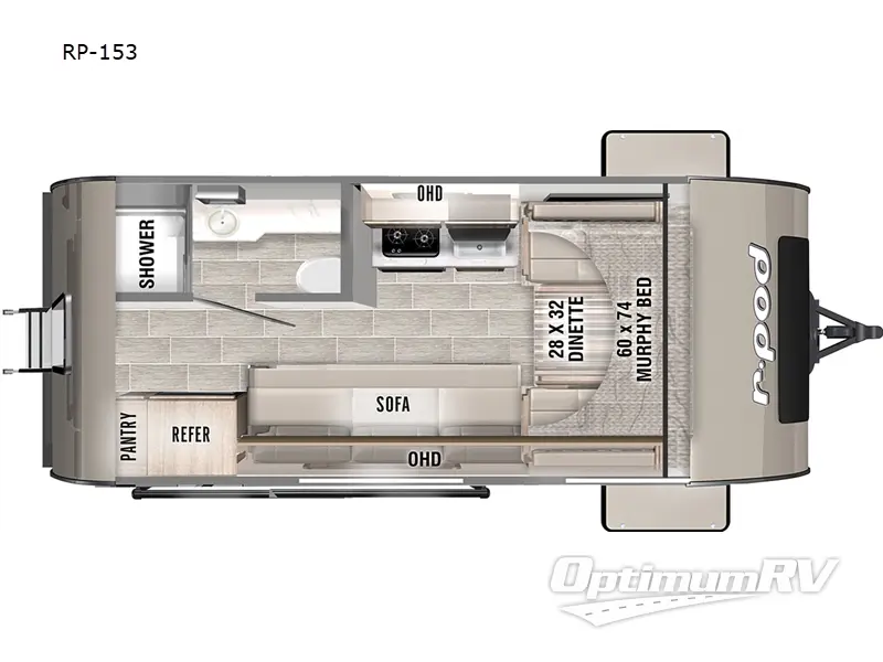 2022 Forest River R Pod RP-153 Floorplan Photo