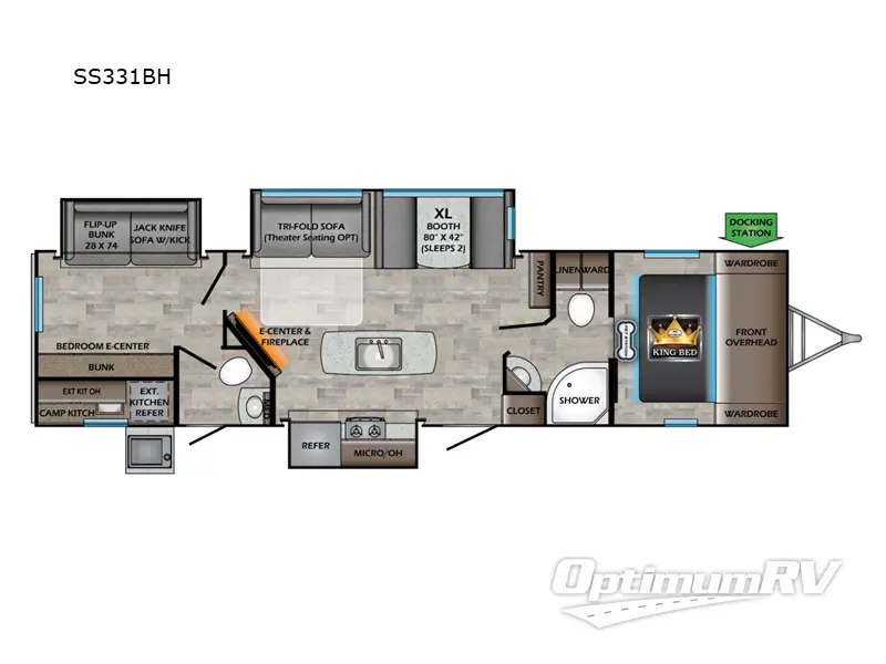 2016 KZ MXT MXT3190 RV Floorplan Photo