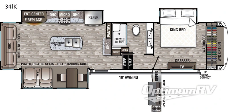 2020 Forest River Cedar Creek Hathaway Edition 34IK Floorplan Photo