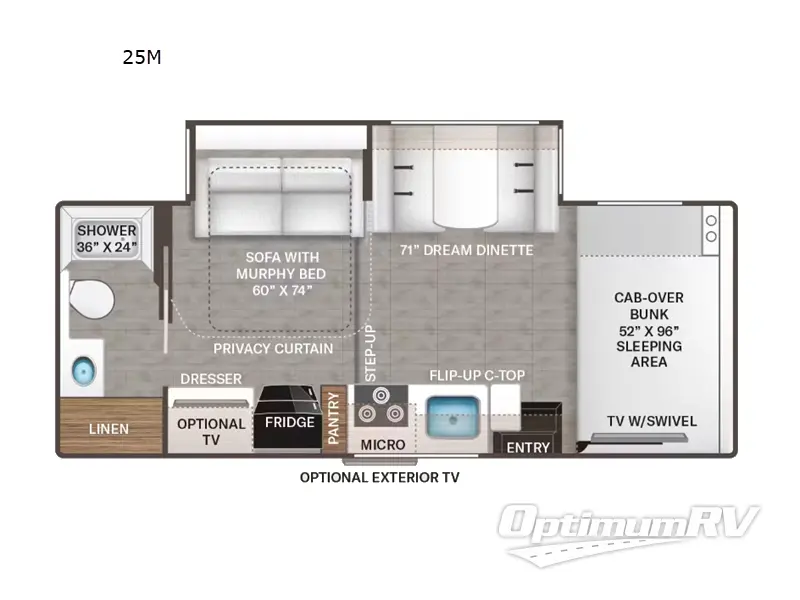 2024 Thor Chateau 25M RV Floorplan Photo