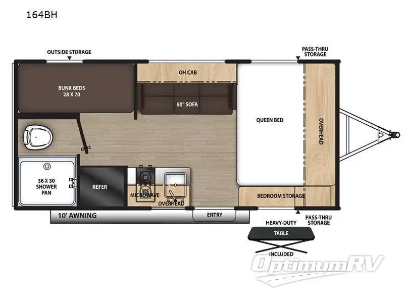 2023 Coachmen Catalina Summit Series 7 164BH RV Floorplan Photo