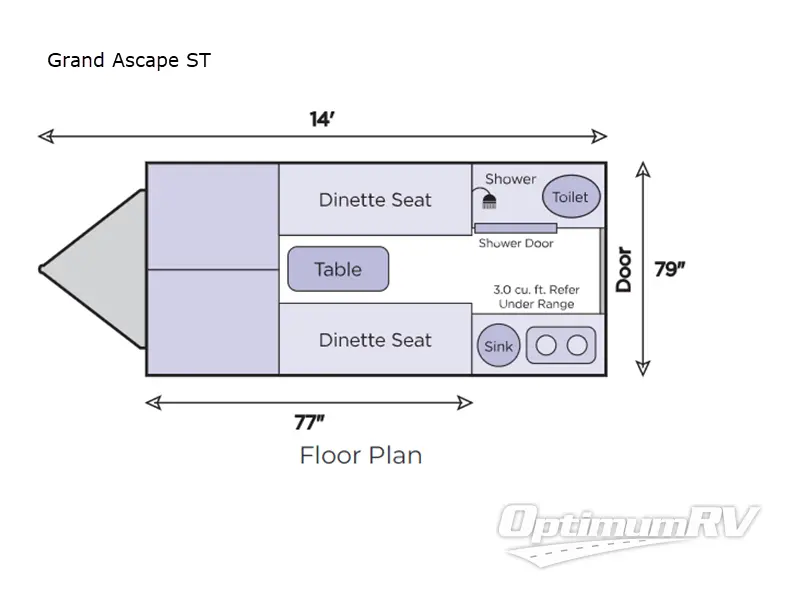 2024 ALiner Ascape Grand Ascape ST RV Floorplan Photo