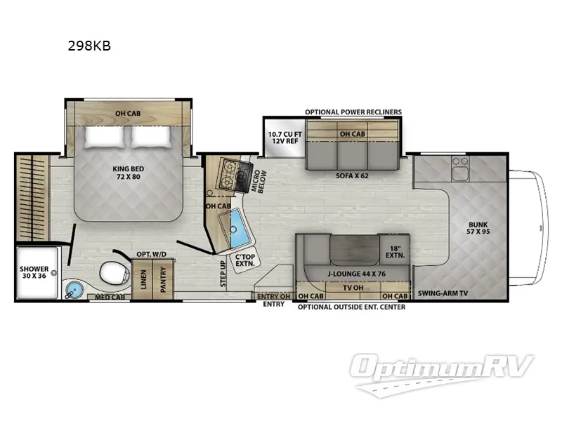 2025 Coachmen Leprechaun 298KB Ford 450 Floorplan Photo
