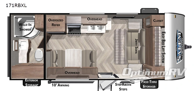 2021 Forest River Salem Cruise Lite 171RBXL RV Floorplan Photo