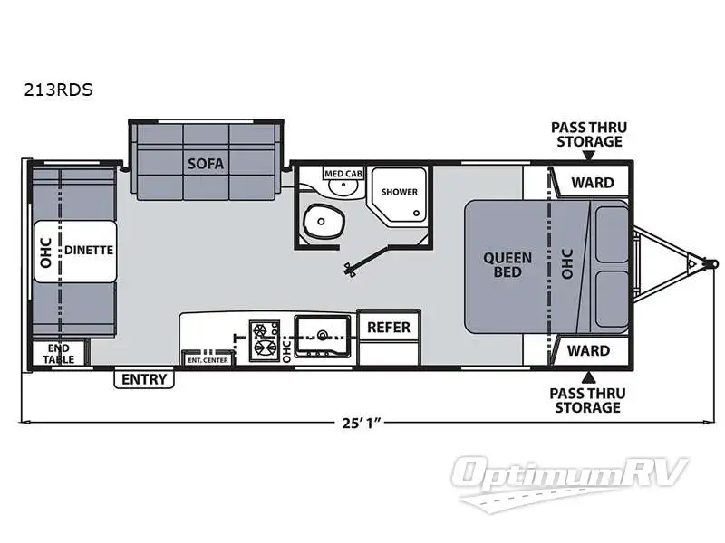 2021 Coachmen Apex Nano 213RDS RV Floorplan Photo