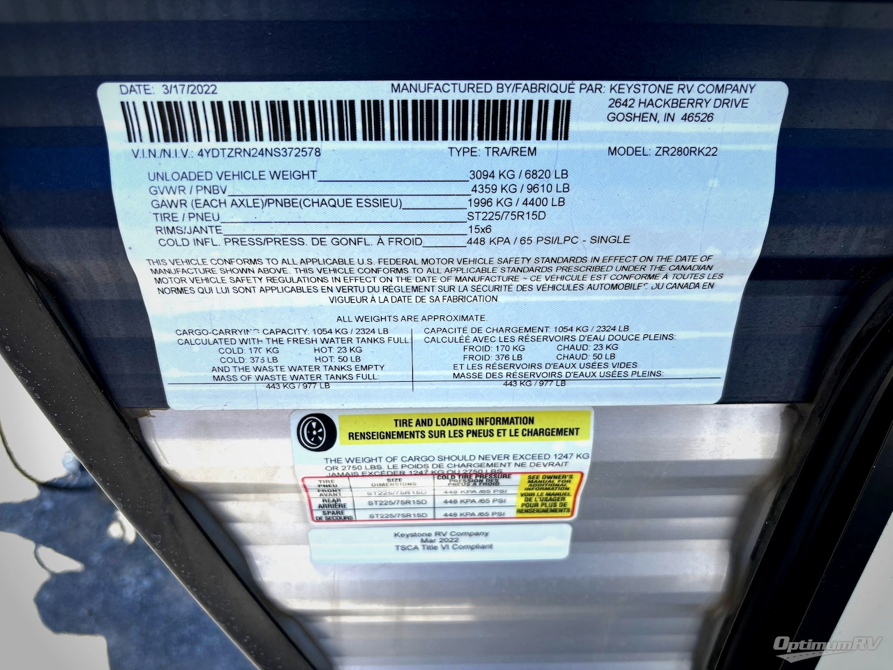 2022 CrossRoads Zinger ZR280RK Photo 15