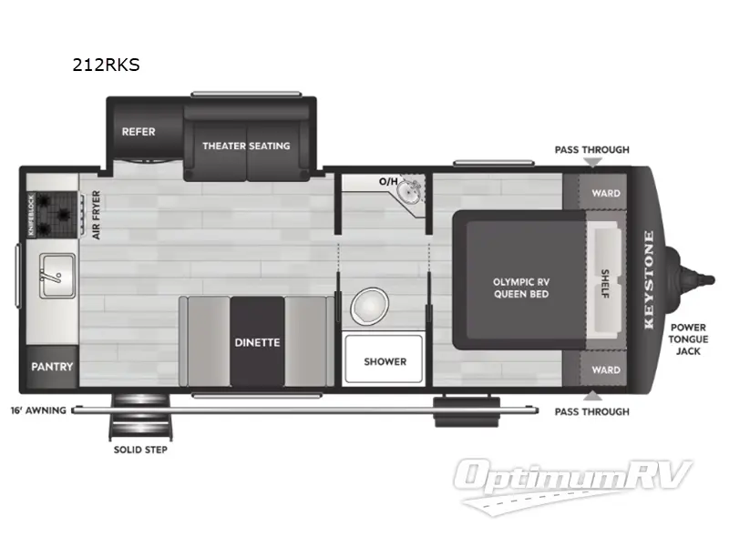 2027 Keystone Hideout 212RKS RV Floorplan Photo