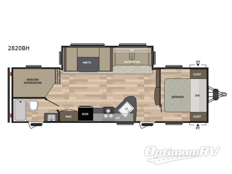 2017 Keystone Summerland 2820BH RV Floorplan Photo