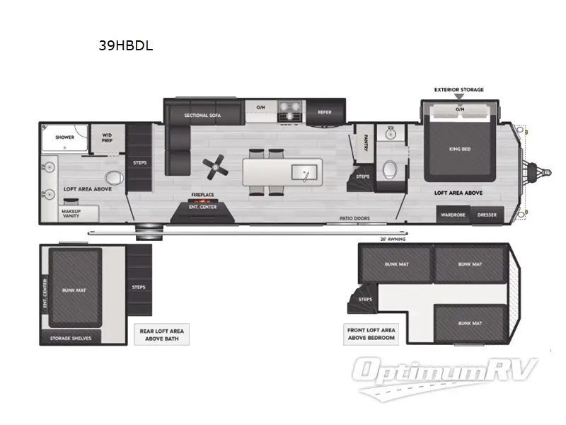 2025 Keystone Retreat 39HBDL RV Floorplan Photo
