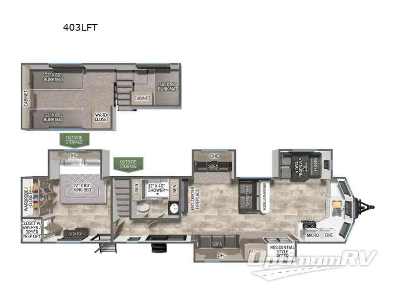 2026 Forest River Puma Vista 403LFT RV Floorplan Photo
