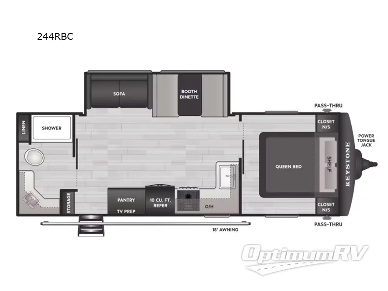 2026 Keystone Springdale Classic 244RBC RV Floorplan Photo