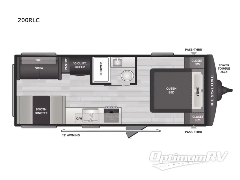 2026 Keystone Springdale Classic 200RLC RV Floorplan Photo