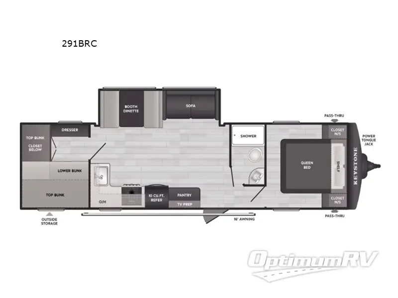 2026 Keystone Springdale Classic 291BRC Floorplan Photo