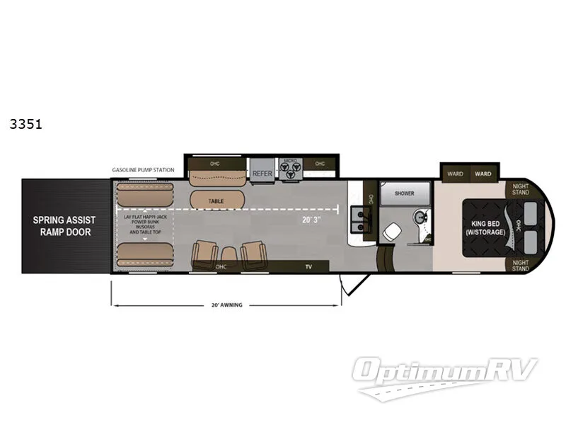 2019 Dutchmen Triton 3351 Floorplan Photo