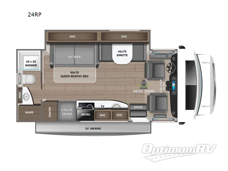 2023 Jayco Melbourne Prestige 24RP Floorplan Photo