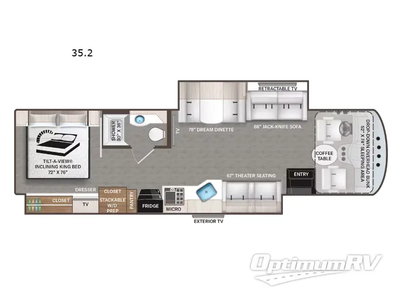 2024 Thor Miramar 35.2 Floorplan Photo