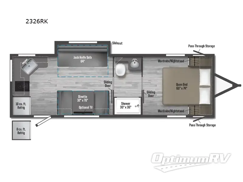 2025 Winnebago M-Series 2326RK RV Floorplan Photo