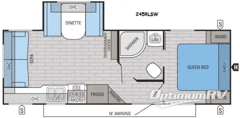 2016 Jayco Jay Flight SLX 245RLSW RV Floorplan Photo