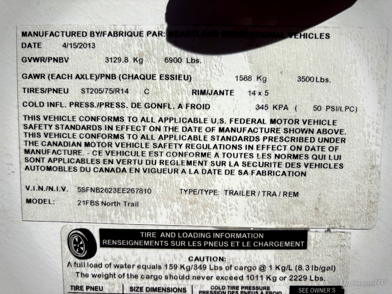 2014 Heartland North Trail 21FBS Photo 13