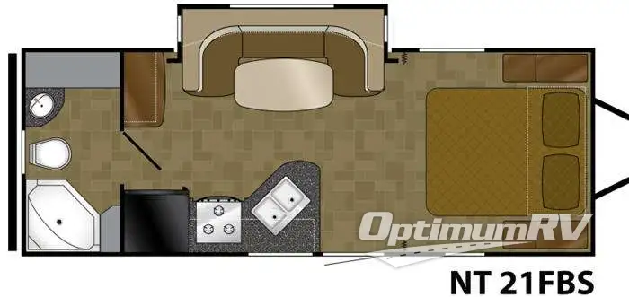 2014 Heartland North Trail 21FBS Floorplan Photo