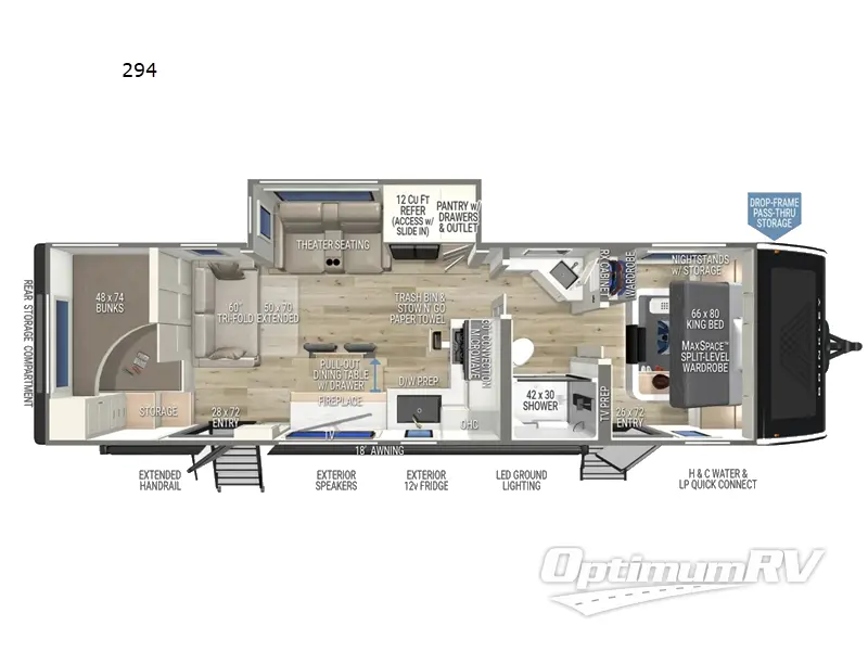 2026 Brinkley Model I 294 RV Floorplan Photo