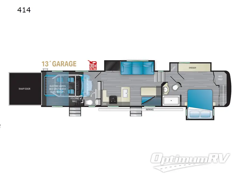 2022 Heartland Road Warrior 414 Floorplan Photo