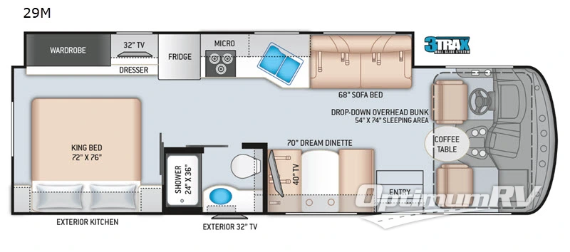 2020 Thor Windsport 29M Floorplan Photo