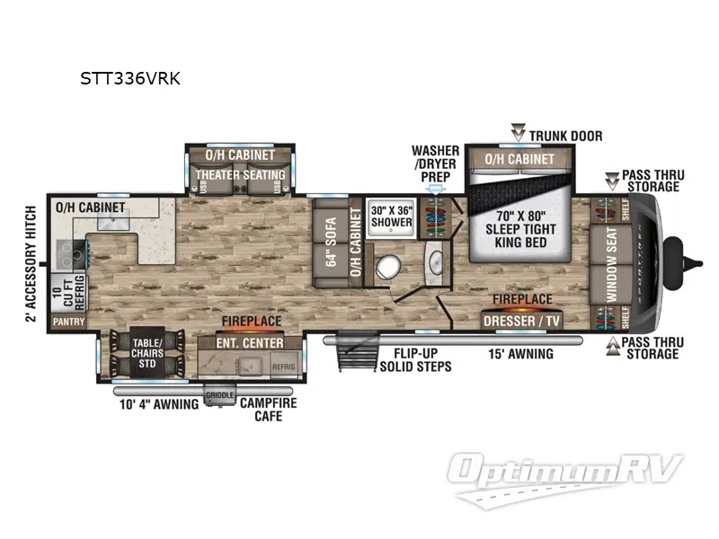 2023 Venture SportTrek Touring Edition STT336VRK RV Floorplan Photo