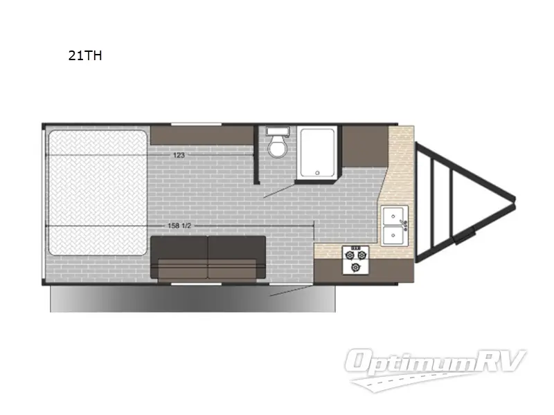 2026 Sunset Park Sun Lite 21TH RV Floorplan Photo