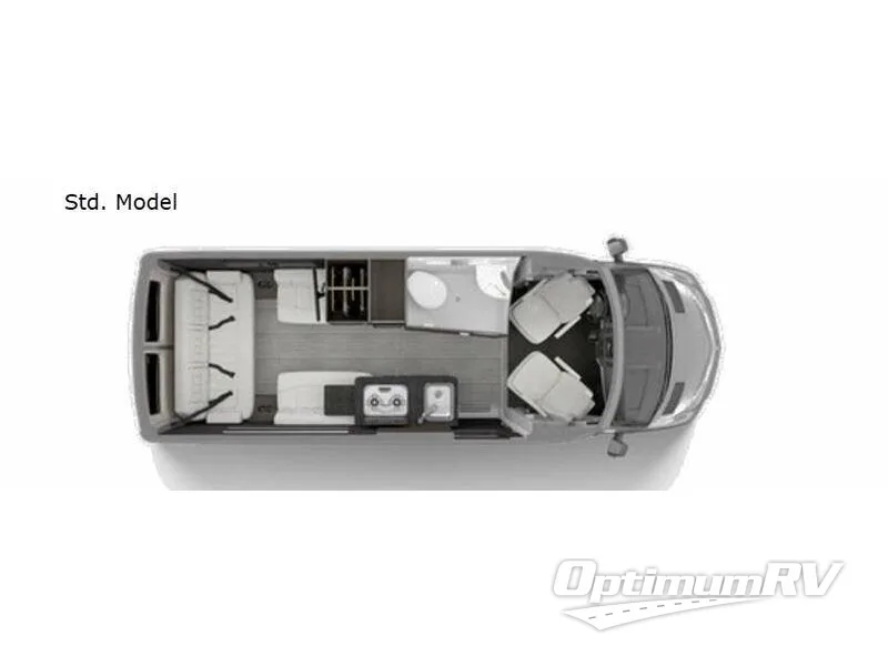 2022 Airstream Interstate Nineteen Std. Model RV Floorplan Photo