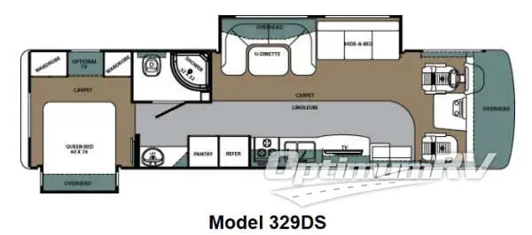 2012 Forest River Georgetown 329DS Floorplan Photo