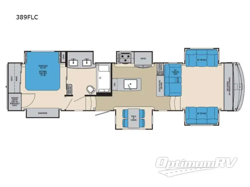 2021 Palomino Columbus 389FLC RV Floorplan Photo